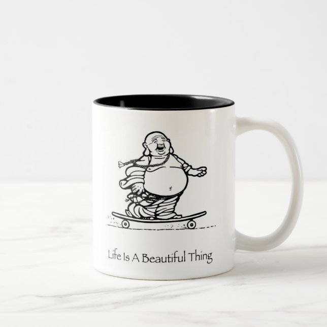 La vie est une belle tasse de café de Bouddha de (Droit)