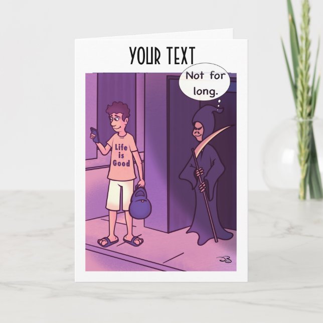 La vie est une bonne carte de voeux pliée (Devant)