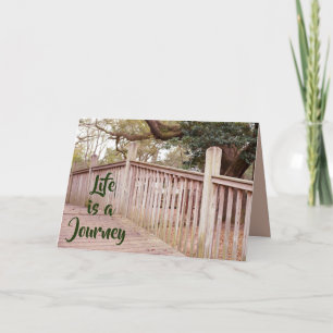 La vie est une carte de voeux de voyage
