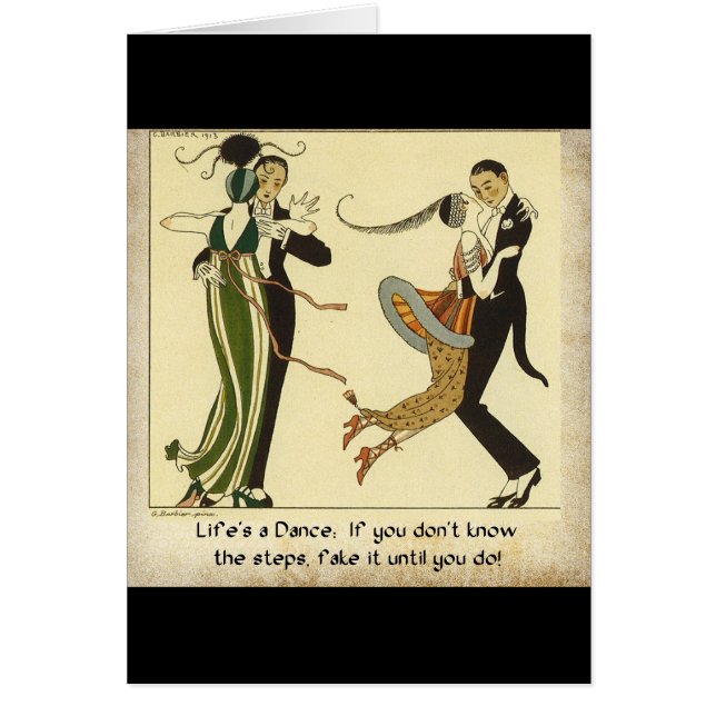 La vie est une danse :  Carte (Devant)