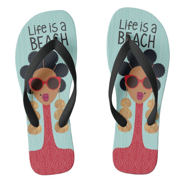 La vie est une plage à tongs (Semelle)