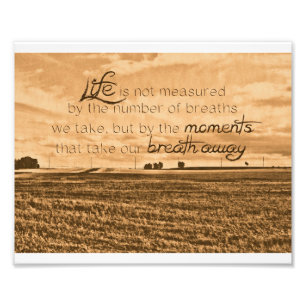 La vie n'est pas mesurée Impression