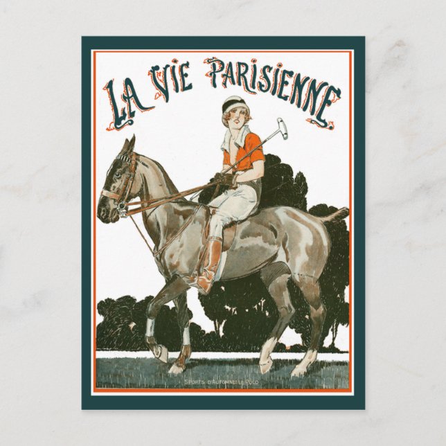 LA VIE PARISIENNE - 1919 - RENE VINCENT POSTCARD (Front)