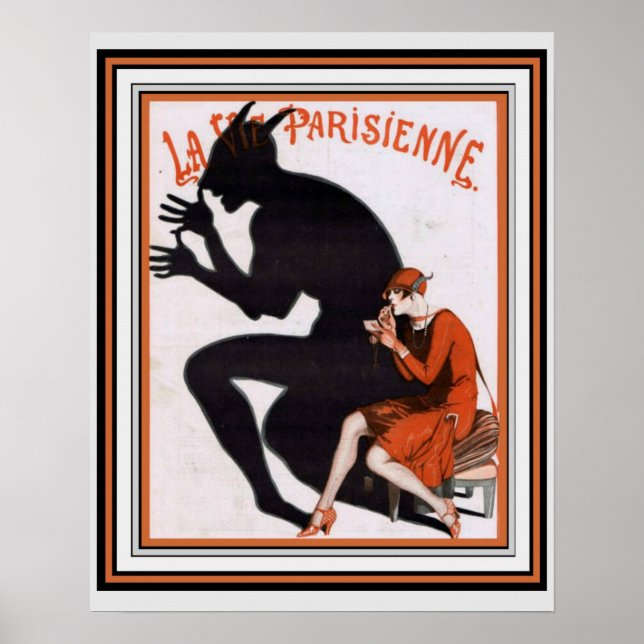 La Vie Parisienne, Art Déco, 16 x 20 Poster (Devant)