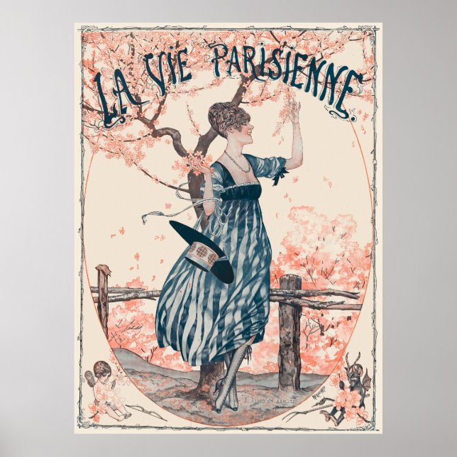 La Vie Parisienne - Fleurs de pêcher Poster (Front)