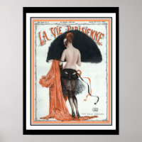 La Vie Parisienne Poster de couverture Vintage 12