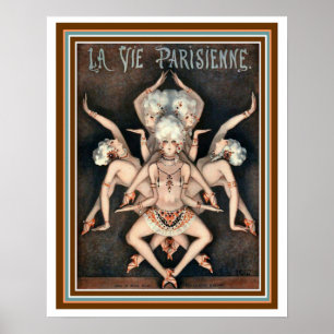 La Vie Parisienne Poster des danseurs égyptiens 16