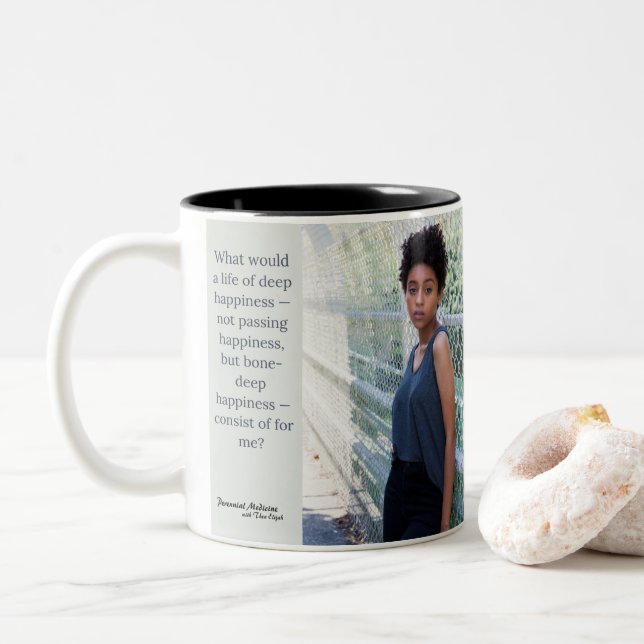 La vie profonde du bonheur Mug (Avec donut)