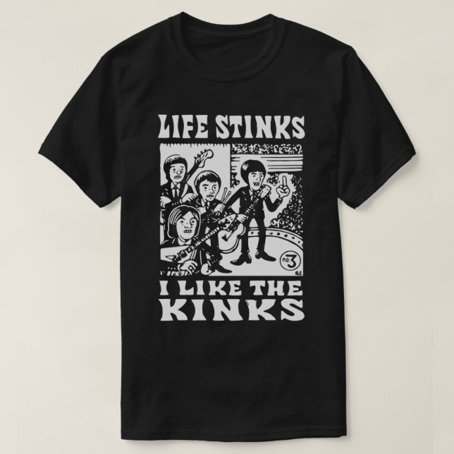 La Vie pue J'Aime Les Kinks Essential T-Shirt (Design devant)