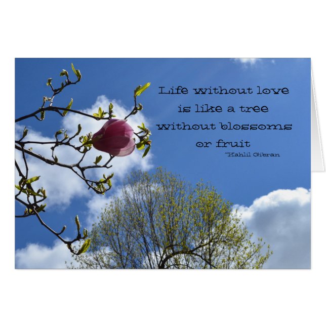 La vie sans amour est comme (Devant horizontal)