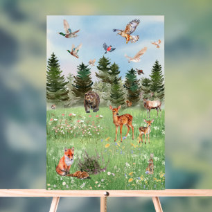 La vie sauvage des animaux de la forêt