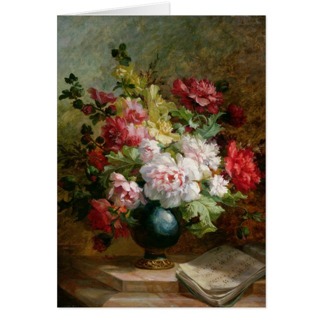 La vie toujours avec des fleurs et la musique de (Devant)
