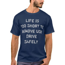 La vie trop courte pour enlever le T-shirt