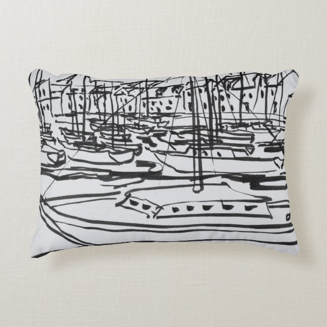La Vilaine River | La Roche-Bernard, Brittany Accent Pillow (Front)