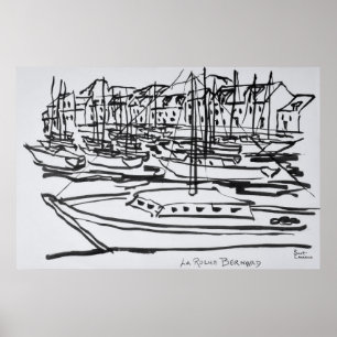 La Vilaine River   La Roche-Bernard, Brittany Poster