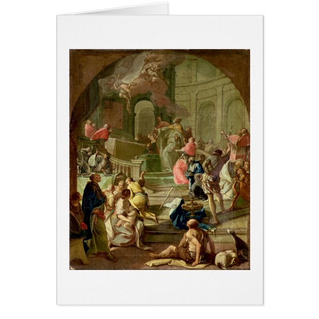 La vision de St Benoît, c.1760 (Devant)