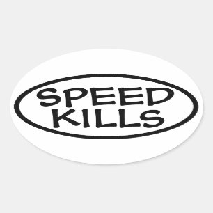 La vitesse tue des autocollants de voiture