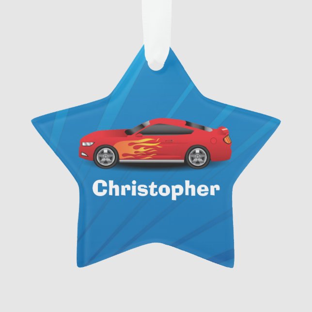 La voiture de sport flambe le bleu lumineux de (devant)