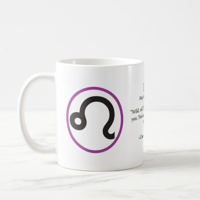 La vraie tasse de café de Lion (Gauche)