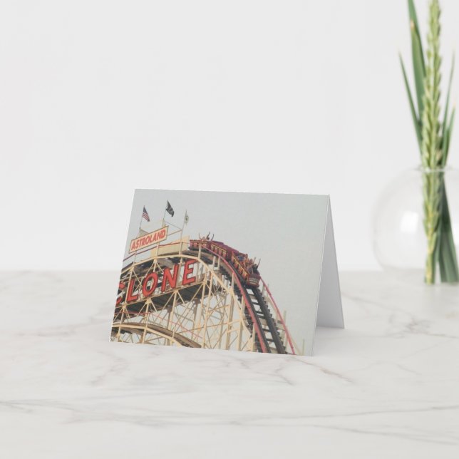 "La vue" de la carte vierge supérieure de note (Devant)