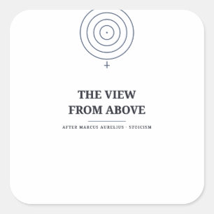 La vue d'en haut — Autocollant Stoïcien
