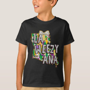 La Weezy Ana Mardi Gras Louisiana Fat Tuesdays Lou T-Shirt