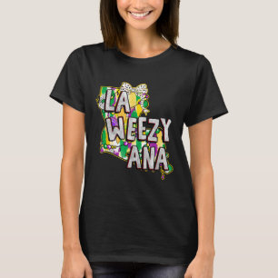 La Weezy Ana Mardi Gras Louisiana Fat Tuesdays Lou T-Shirt