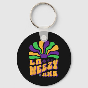 La Weezy Ana Mardi Gras Louisiana La Weezy Ana Car Keychain