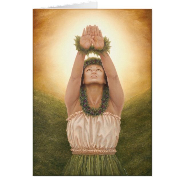 "La'a Kea" de l'artiste maui Lori Higgins. Carte 5 (Devant)