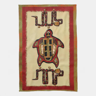Laako'ob Uchben Mayan Folk Art Kitchen Towel