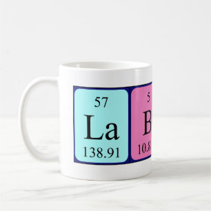Lab Babe periodic table name mug