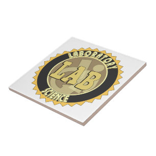 LAB BADGE LABORATORY SCIENCE TILE