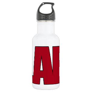 LAB - BIG RED BOLD MEDICAL LABORATORY LOGO 532 ML WATER BOTTLE