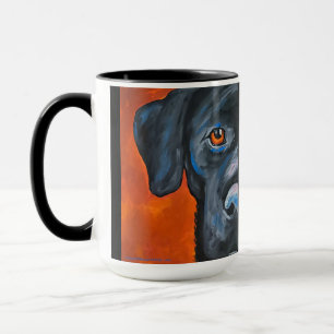 Lab Black   Two-Tone Mug, 15 oz Mug