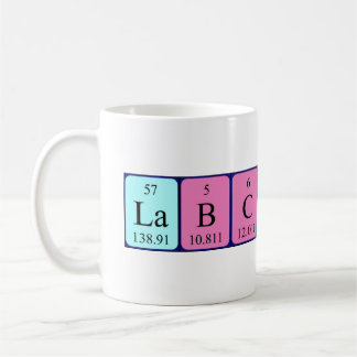Lab Chick periodic table name mug