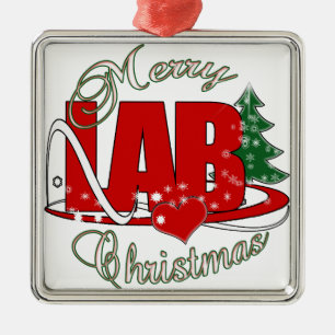 LAB CHRISTMAS LABORATORY METAL ORNAMENT