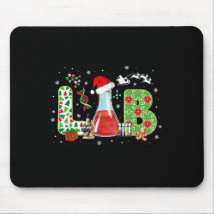 Lab Christmas Laboratory Technician Science Xmas S Mouse Pad