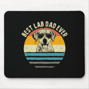 Lab Dad Ever Labrador Dad Vintage Gift  Mouse Pad