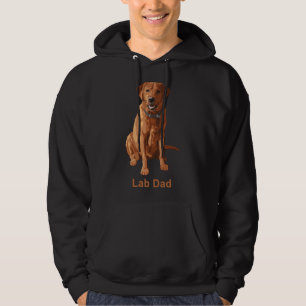 Lab Dad Fox Red Labrador Retriever Dog       Hoodie