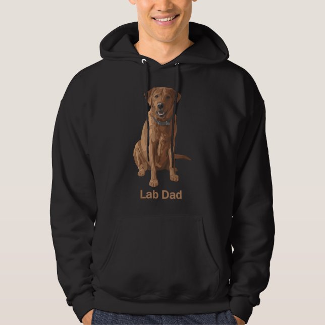Lab Dad Fox Red Labrador Retriever Dog      Hoodie (Front)