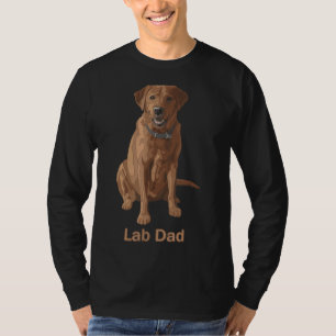 Lab Dad Fox Red Labrador Retriever Dog T-Shirt