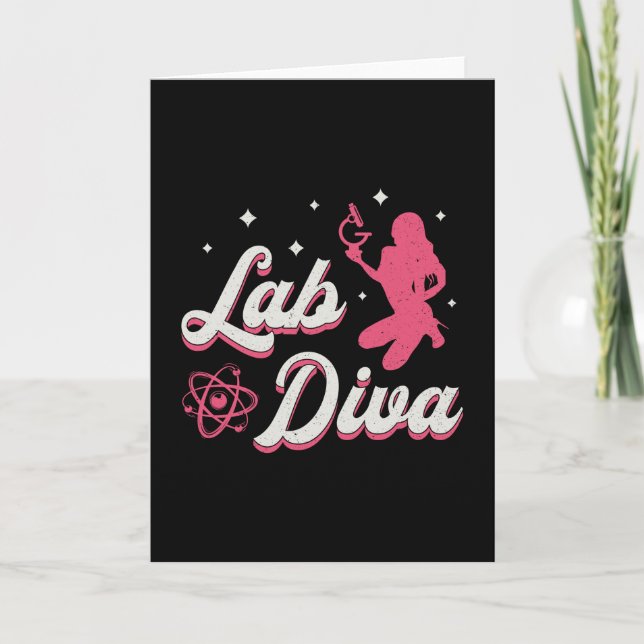 Lab Diva Laboratory Technician Science Lab Tech Card (Front)