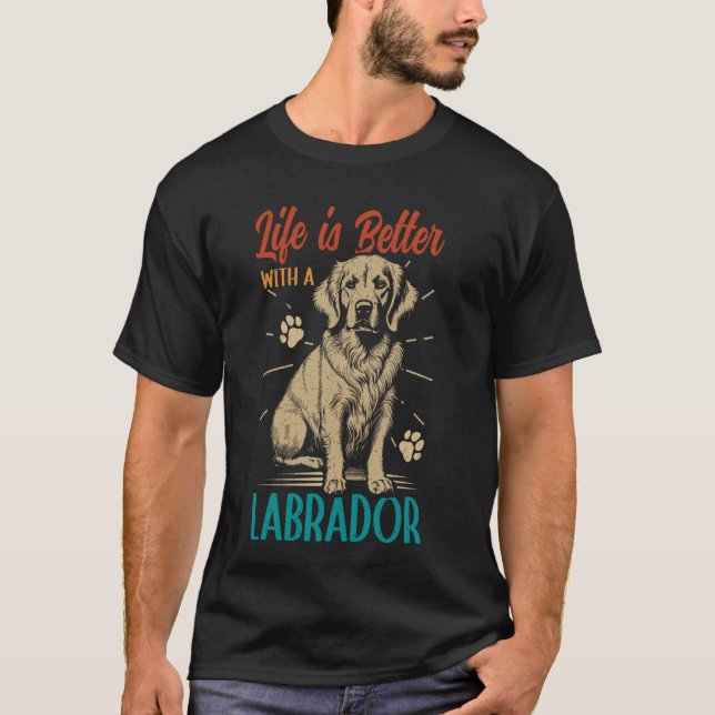 Lab Dog Labrador Retriever 1 T-Shirt (Front)