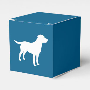 Lab Dog Puppy Baby Shower Silhouette Favor Box