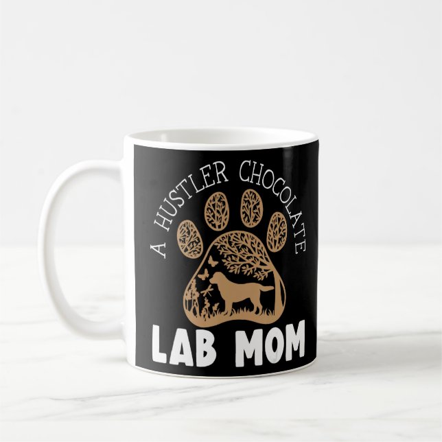 Lab Dog Retriever Dog Mom Chocolate Lab  Coffee Mug (Left)