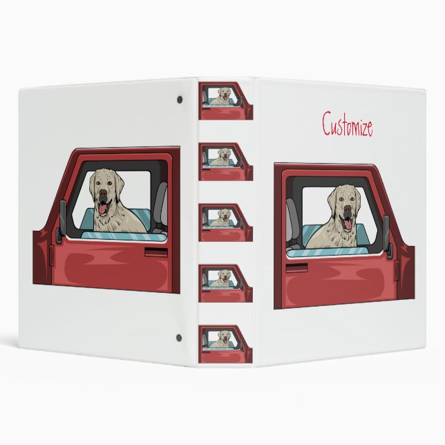 Lab Dog Riding Shotgun Thunder_Cove Binder (Background)