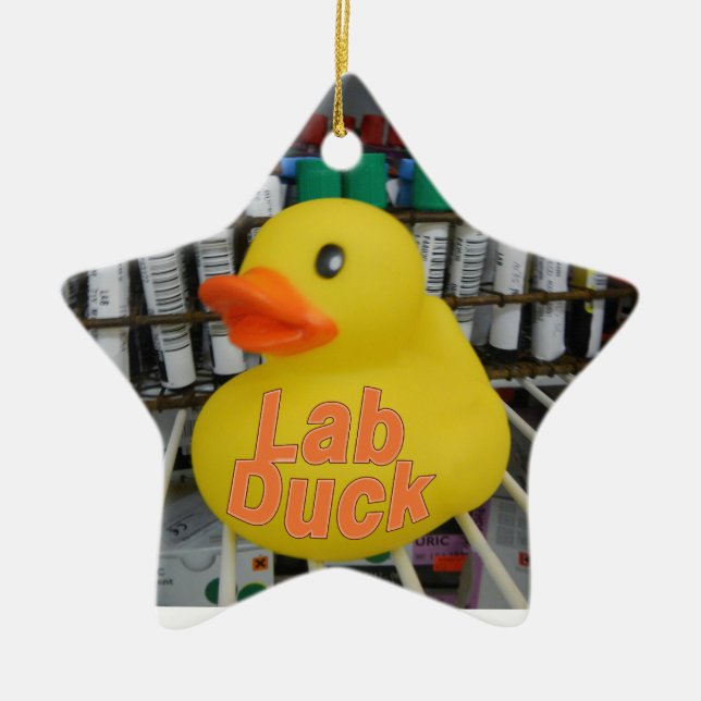 LAB DUCK CHRISTMAS ORNAMENT (Front)