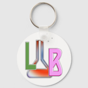 LAB FLASK LOGO LABORATORY KEYCHAIN