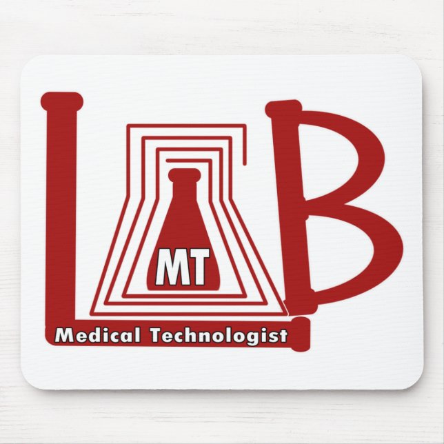 LAB FLASK LOGO MT - MEDICAL TECHNOLOGIST MOUSE PAD (Front)
