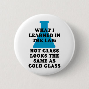 Lab Glass 2 Inch Round Button